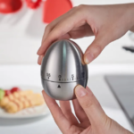 Stainless steel egg shaped kitchen timer - Image 4