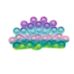Macaron-colored peacock Push Pop Bubble Sensory Fidget Toys - Image 4