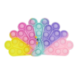 Macaron-colored peacock Push Pop Bubble Sensory Fidget Toys - Image 2