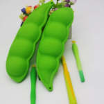 Pea Shape 3D Silicone Pencil Case - Image 4