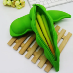 Pea Shape 3D Silicone Pencil Case - Image 2