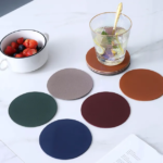 Round Leather Coaster - Image 5