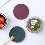 Round Leather Coaster - Image 3