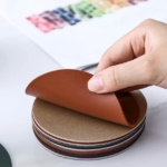 Round Leather Coaster - Image 2