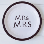 Disposable Dinnerware Set Paper Plates Wedding Supply - Image 2
