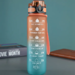 32 Oz. Motivational Sports Water Bottle with Time Mark - Image 3