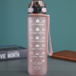 32 Oz. Motivational Sports Water Bottle with Time Mark - Image 4