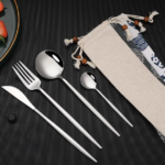 Stainless Steel Tableware set with Pouch - Image 3