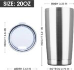 20 oz. Stainless Steel/PP Tumbler - Image 2
