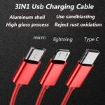 Micro USB Charging Cable 3-in-1 Multi Retractable Lightning - Image 4