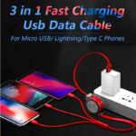 Micro USB Charging Cable 3-in-1 Multi Retractable Lightning - Image 5