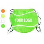 Tennis Design 210D Polyester Drawstring Bag - Image 4