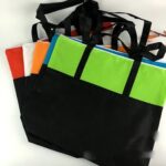 Two-tone Zippered Non Woven Tote Bag - Image 4