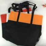 Two-tone Zippered Non Woven Tote Bag - Image 3