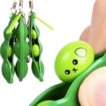 Creative Fidget Squashy Soybean Keychain - Image 3