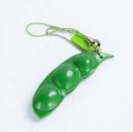 Creative Fidget Squashy Soybean Keychain - Image 2