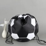 Basketball Design 210 Denier Polyester Drawstring Bag - Image 2