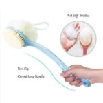 Shower Body Brush with Bristles and Loofah - Image 7