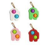 Astronaut Push Bubble Fidget Sensory Toy With Carabiner - Image 4