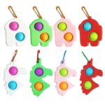 Astronaut Push Bubble Fidget Sensory Toy With Carabiner - Image 3