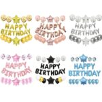 Happy Birthday Balloons Banner 3D Mult Package
