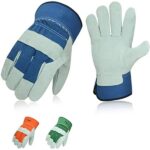 Double leather work gloves - Image 3