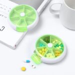 Round Pill Holder Case Travel 7 Days Box - Image 3