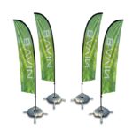 Knife-Shaped Beach Advertising Flag - Image 2