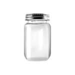 Clear Plastic Mason Jar Style Cup - Image 2