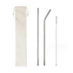 Reusable Drinking Steel Straws And Brush Suit - Image 3