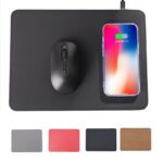 Faux Leather Mouse Pad with Wireless Charger - Image 2