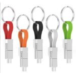 Lightning Cable Keychain 3in1 Short Fast Charging Cord