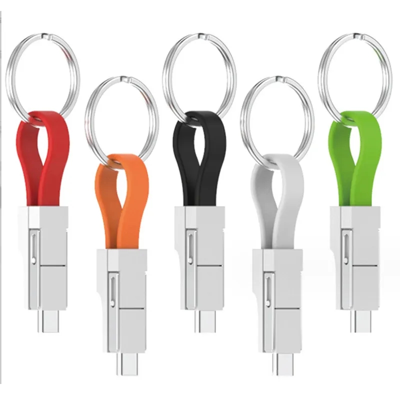 315085748.jpg Lightning Cable Keychain 3in1 Short Fast Charging Cord - Image 1