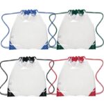 Clear Vinyl Drawstring Backpack Bag - Image 2