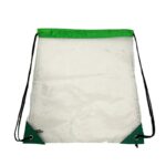 Clear Vinyl Drawstring Backpack Bag - Image 3