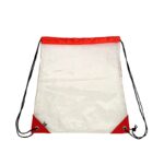Clear Vinyl Drawstring Backpack Bag - Image 8