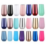 Stemless Champagne Flutes Double-insulated Tumbler