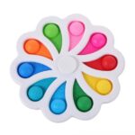 Colorful Fidget Spinner Push Pop Bubble Toy - Image 2