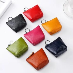 Mini Coin Wallet with Keychain Ring Holder