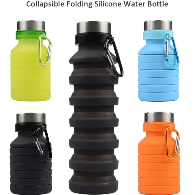 315137173.jpg 550ML/18 Oz Telescopic Silicone Water Bottle - Image 1