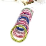 Fluorescent Series Spiral Telephone Hair Ties - Image 3