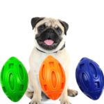 A squeaky dog toy, perfect for intense chewing