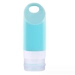 Portable Sanitizer Dispenser Silicone Bottles with Carabiner - Image 2