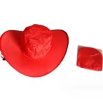 Promotional Folding Polyester Cap Cowboy Hat - Image 2