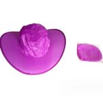 Promotional Folding Polyester Cap Cowboy Hat - Image 3