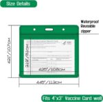Colourful CDC Vaccination Card Holder PVC Protective Case - Image 2