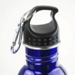 500mL Wide Mouth Stainless Steel Water Bottle w/ Carabiner - Image 4