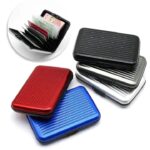 RFID-Blocking Aluminum Silver Wallet Credit Cards Holder - Image 3