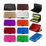 RFID-Blocking Aluminum Silver Wallet Credit Cards Holder