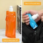 Collapsible Portable Water Bag Pouch Bottle - Image 4